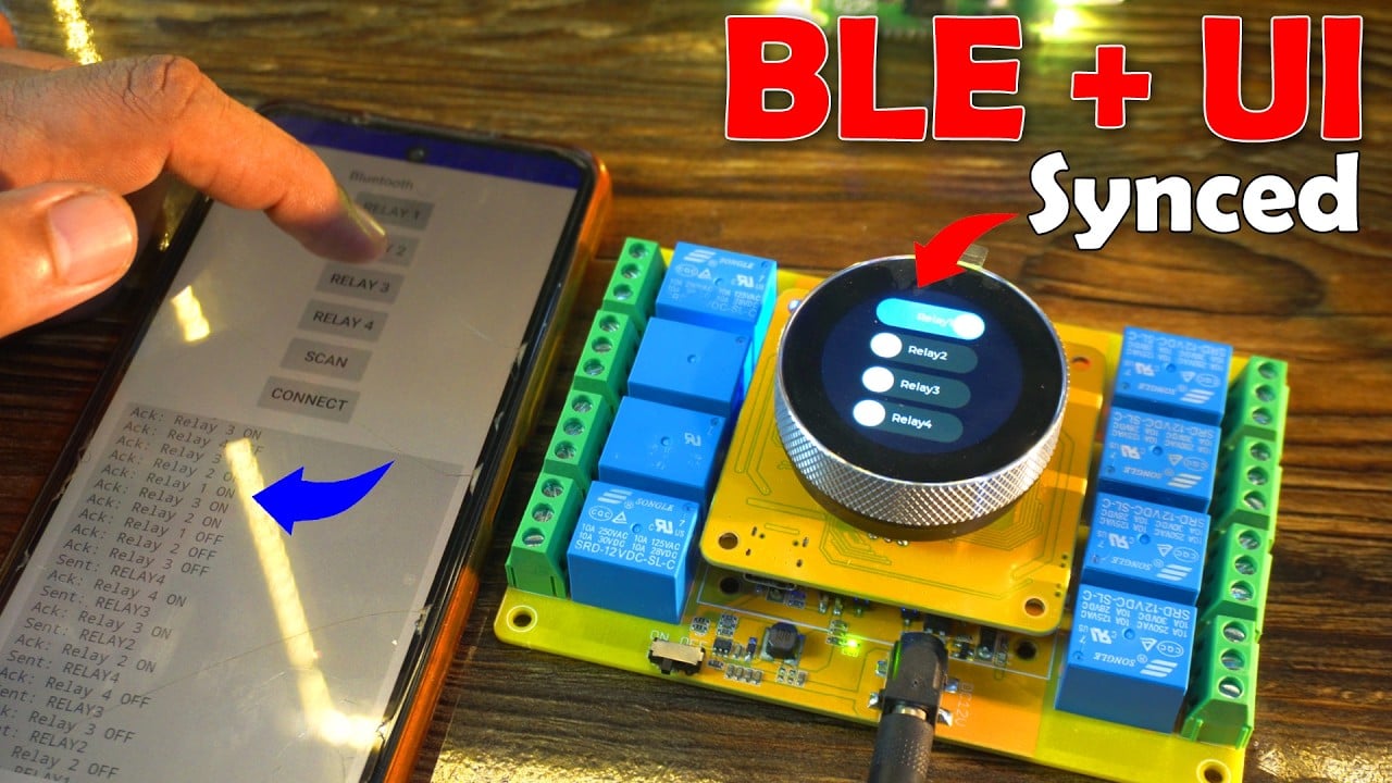 ESP32 Bluetooth App and Relay UI – Version 4 Upgrade