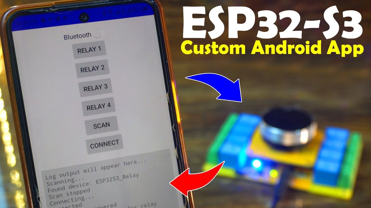 Control Any Device via Bluetooth! ESP32 + Custom Android App + MaTouch 1.28” Display