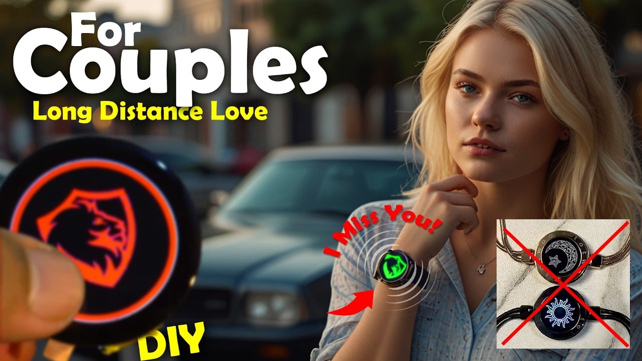 DIY Smart Bracelet for Couples ❤️, long distance love 🌍💕, Smartwatch ESP32-C3,