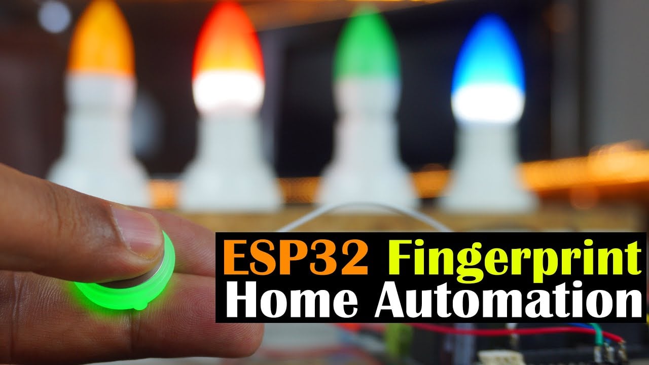 ESP32 Fingerprint based Biometric Door Lock & Home Automation