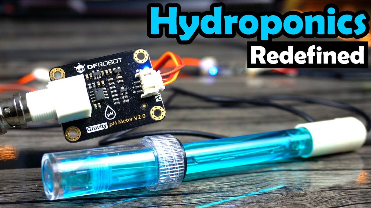 DIY Hydroponics System using pH Sensor, EC Sensor, DS18B20, Ultrasonic, & ESP32
