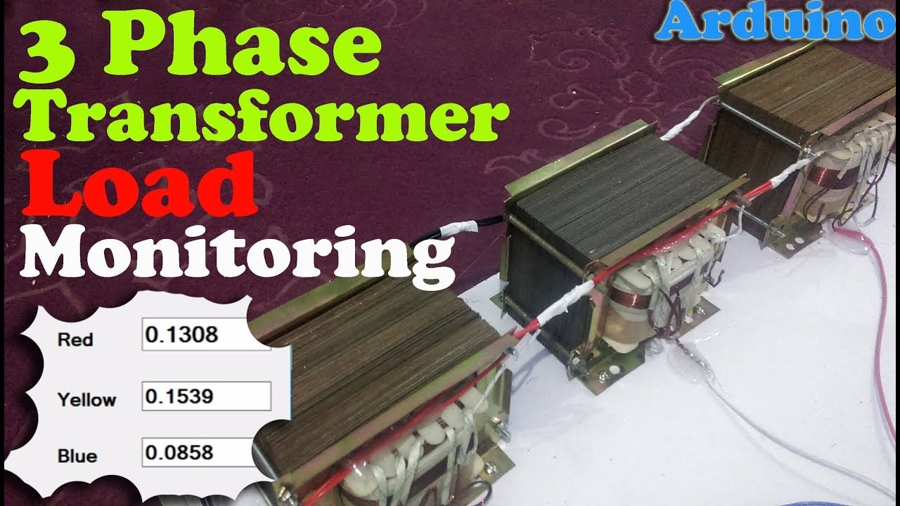 Arduino Project: 3 Phase load monitoring using vb.net | 3 phase transformer load monitoring "ACS712"