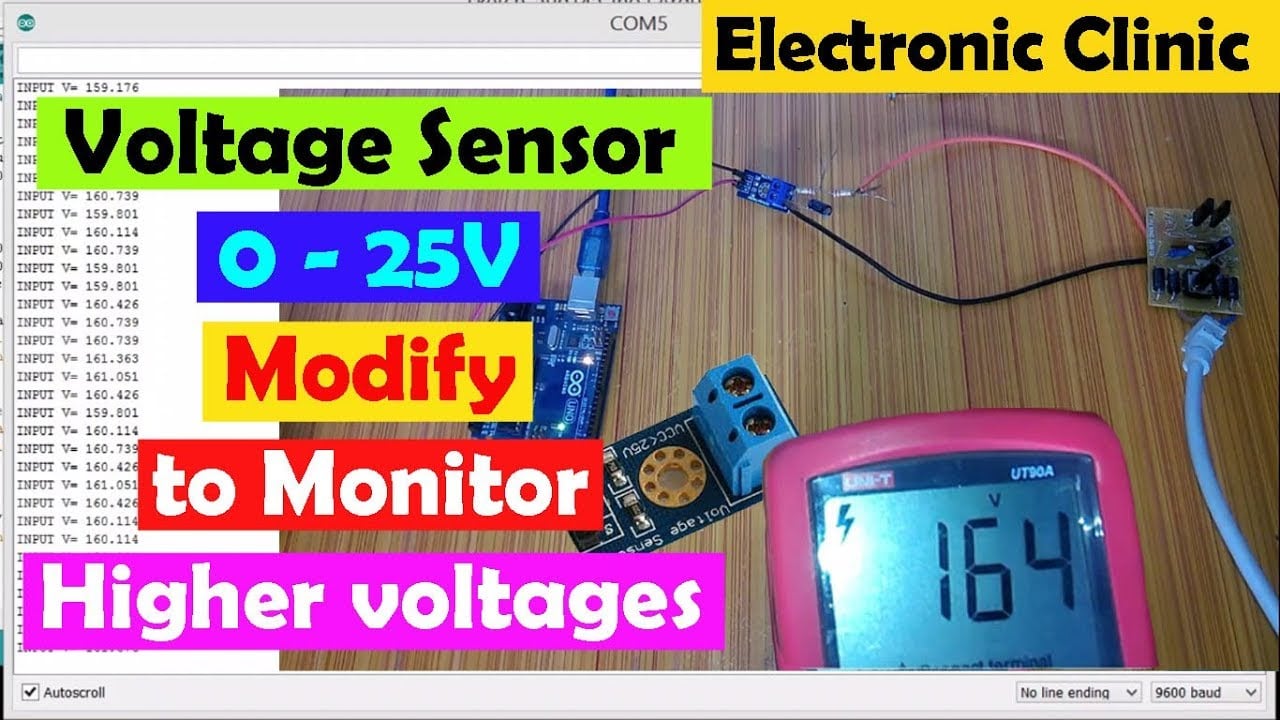 Voltage Sensor 0-25v,Arduino Voltage monitoring,calculation & how to modify for reading high voltage