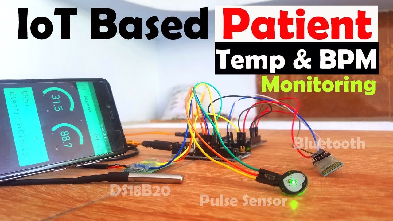 IoT based Patient monitoring System using ESP8266, Arduino & Android Bluetooth App