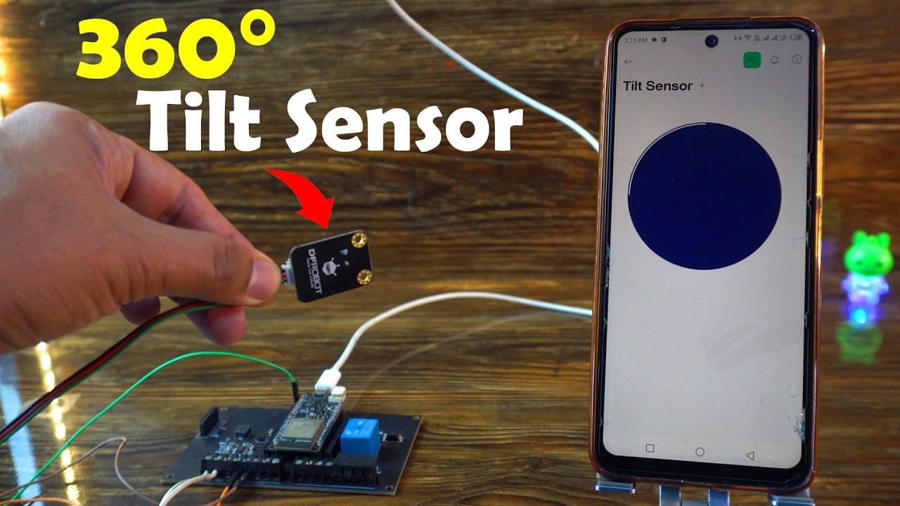 ESP32 + 360 degree Tilt Sensor: Smart Home Security System using Blynk & ESP32, Arduino Tilt Sensor