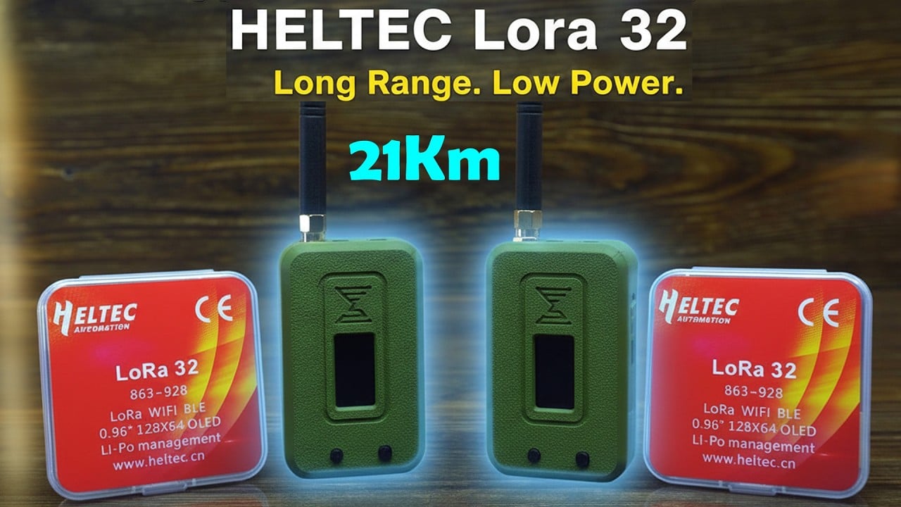 ESP32 LoRa 21 Km Long Range Communication – Heltec LoRa 32