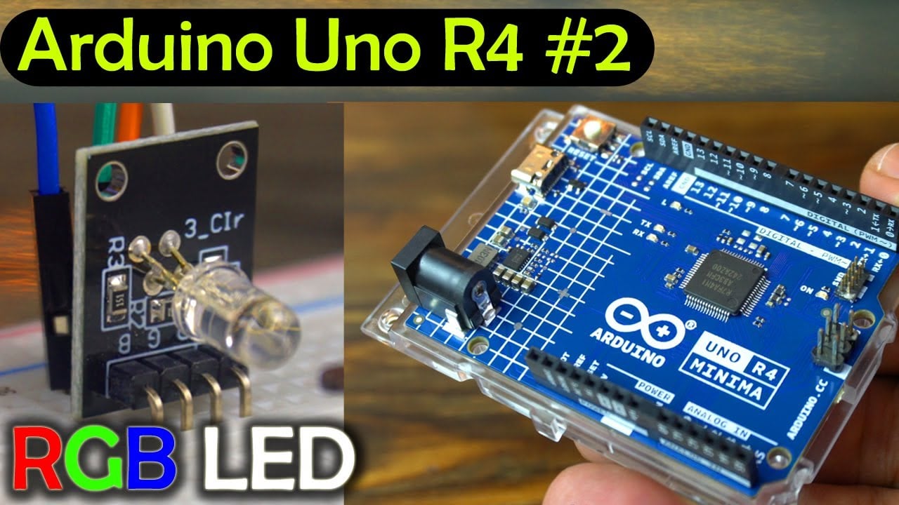 Arduino Uno R4 Minima #2: RGB LED and how to generate different Colors