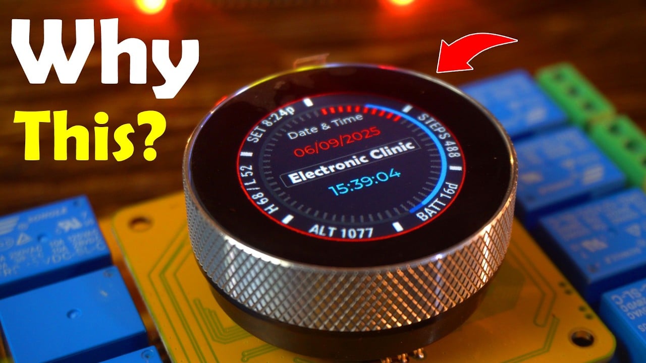 ESP32 S3 Timer Switch Relay with Touchscreen & Encoder | SquareLine Studio and LVGL
