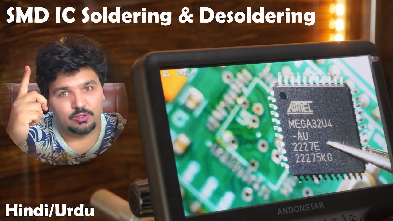 How to remove surface mount IC | SMD IC replacement | SMD Soldering & Desoldering اردو | हिन्दी