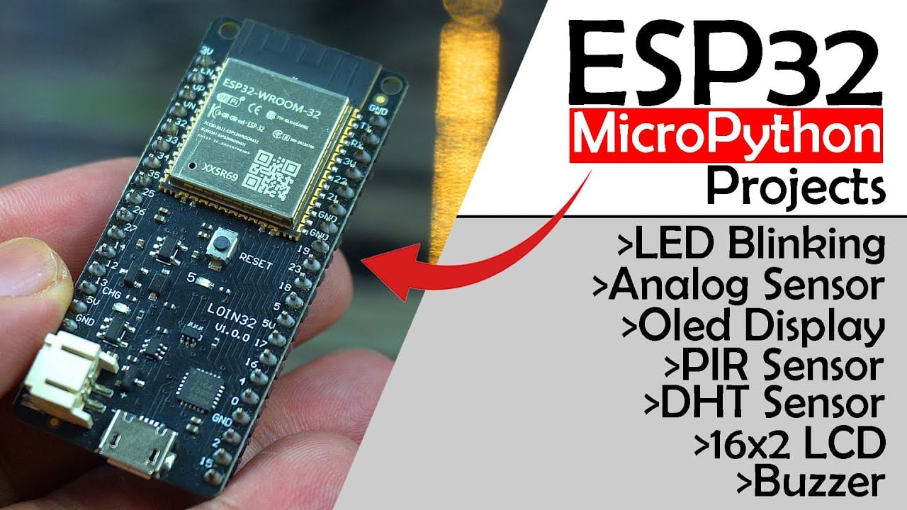 ESP32 MicroPython Projects for Beginners | ESP32 Projects | MicroPython Projects