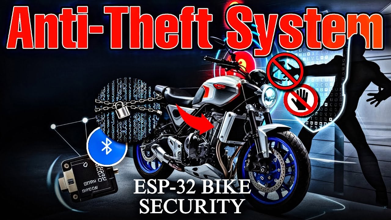 Anti Theft System for Bike using ESP32 BLE and Bluetooth Application | Ebike Anti Theft