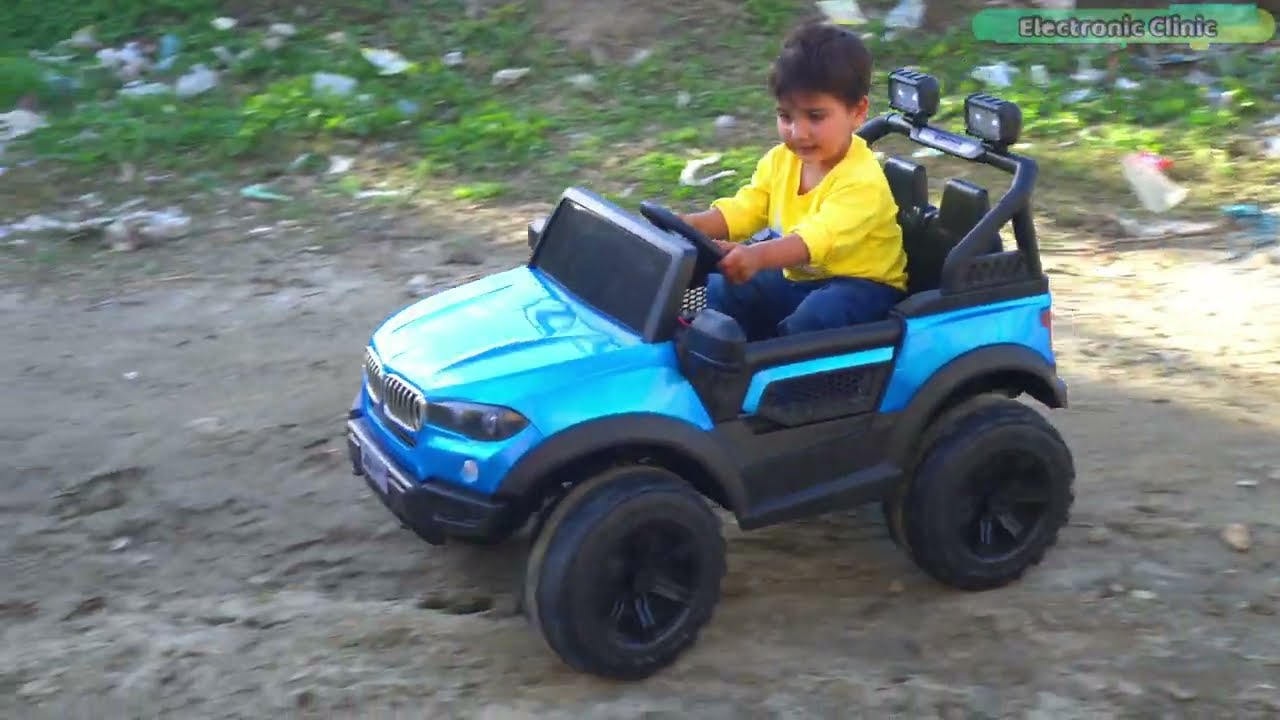 BMW Electric Power Wheels Kids Ride on Car Test Drive  Kids Electric Car with Bluetooth and Remote