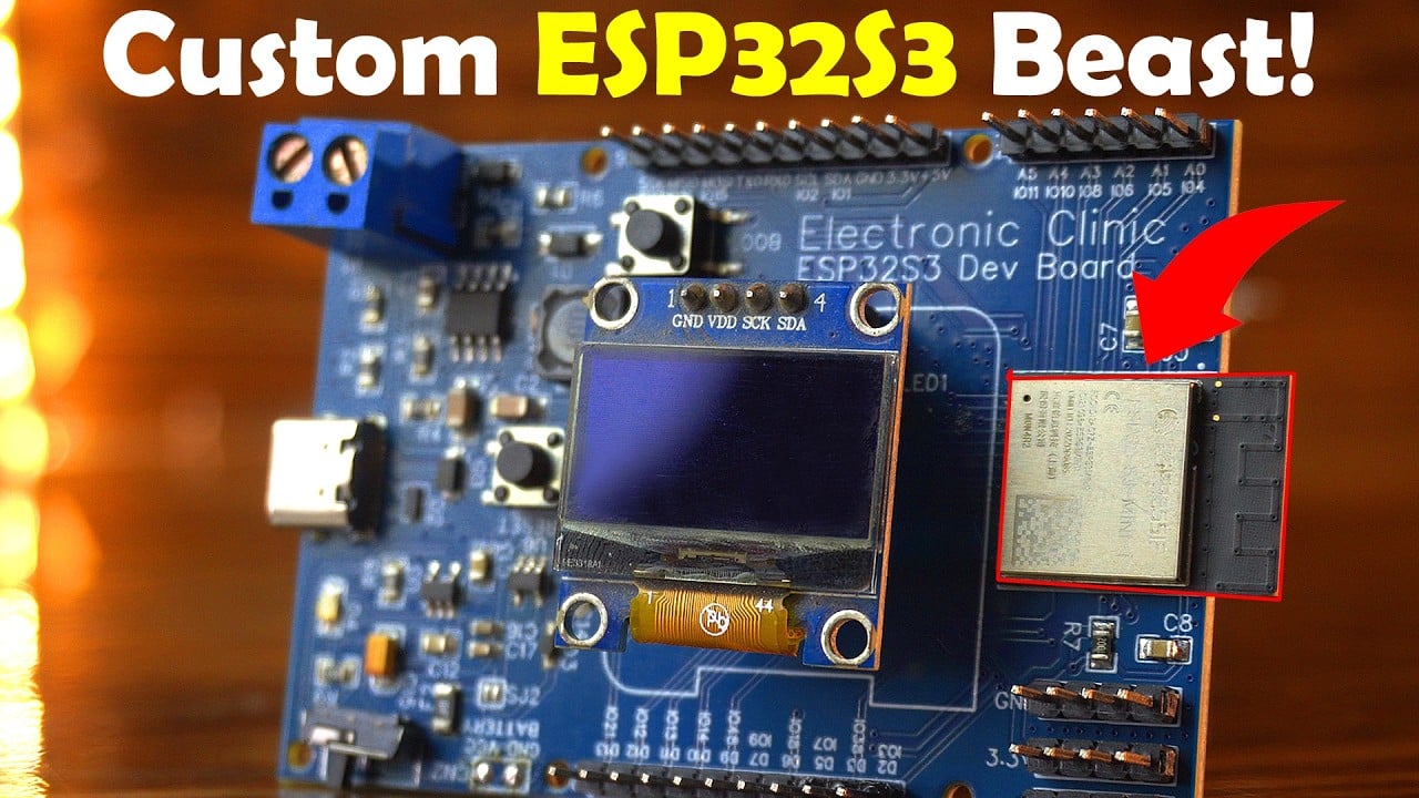 ESP32S3 Custom Development Board Build & Features | DIY ESP32S3 Project
