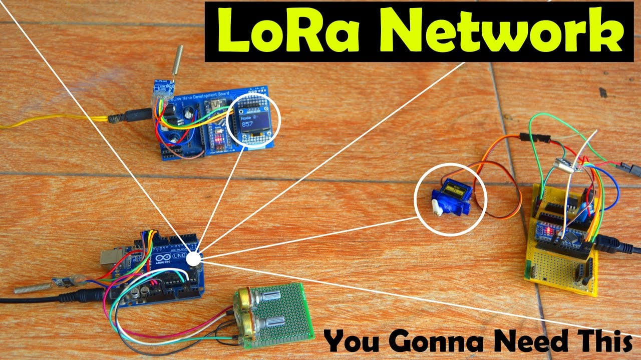Arduino LoRa Network, Master Arduino LoRa to Multiple Arduino Lora Nodes, LoRa End Nodes, RA02 Lora