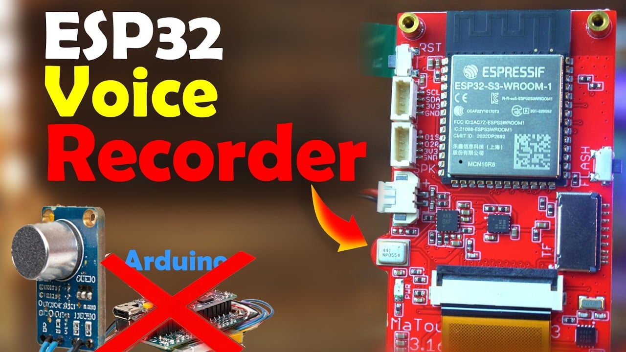 ESP32 Voice Recorder  |  No Buttons, No Touch