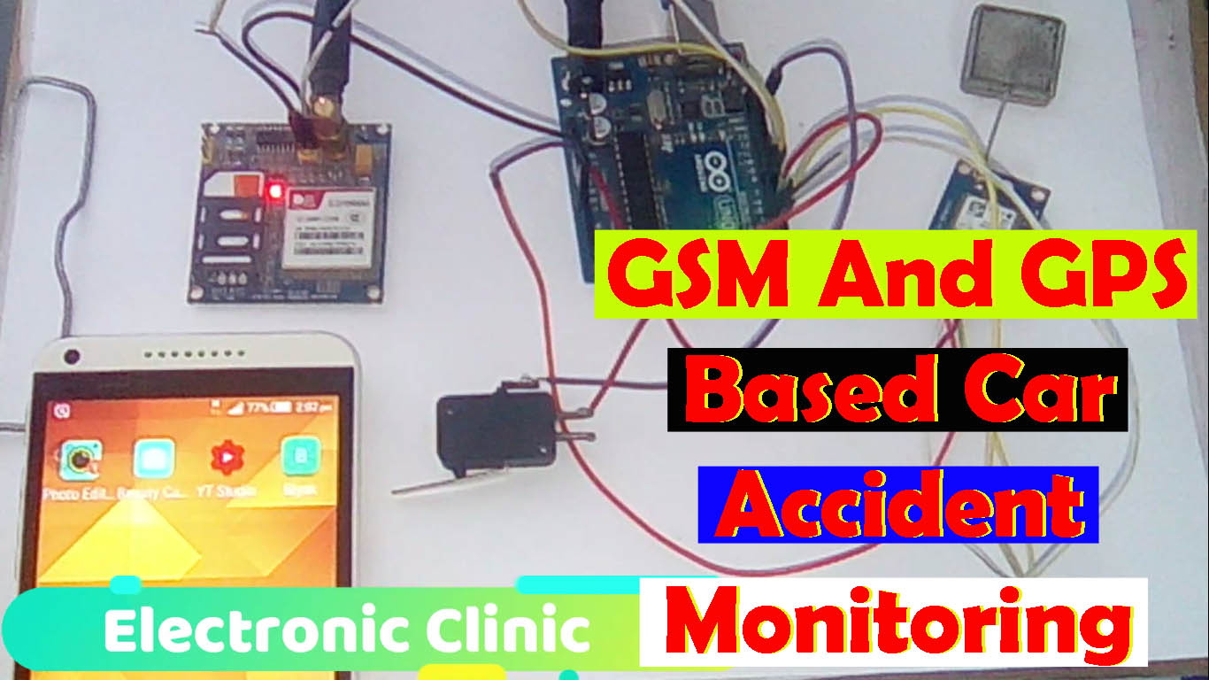 Car accident location using GPS, and Arduino