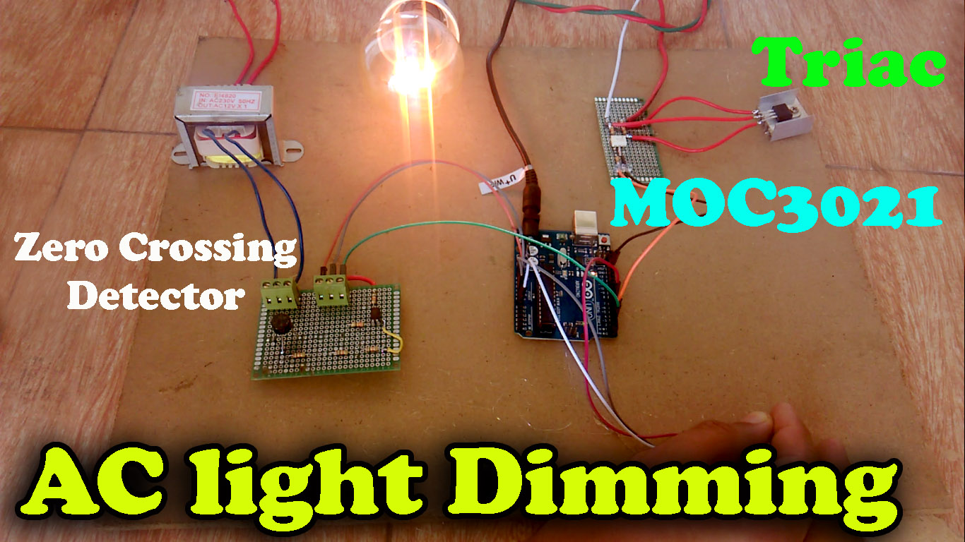 MOC3021 light dimmer