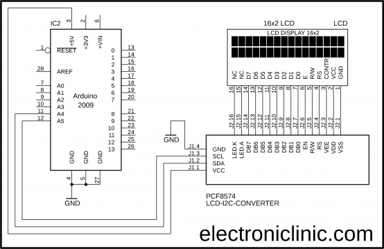 Arduino 16x2 I2C LCD