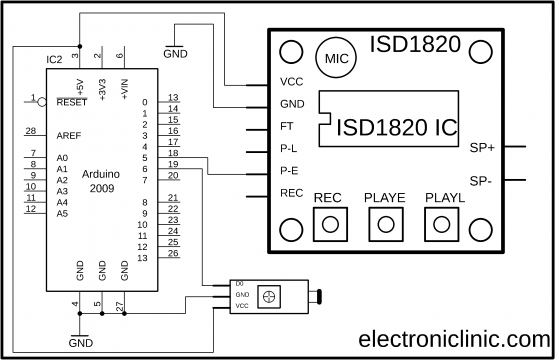 Arduino ISD1820