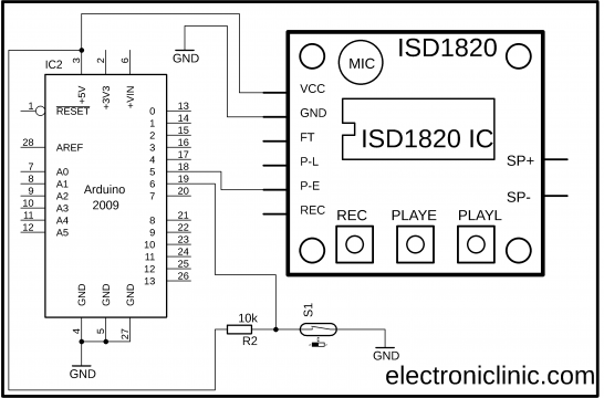 Arduino ISD1820