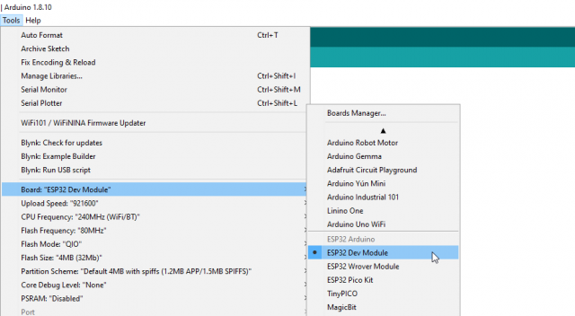 ESP32 Arduino IDE