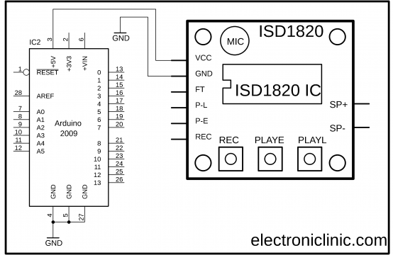 Arduino ISD1820