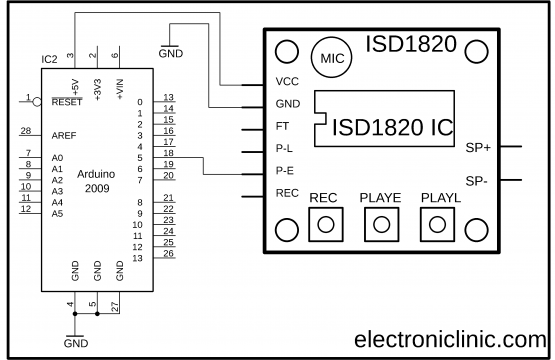 Arduino ISD1820