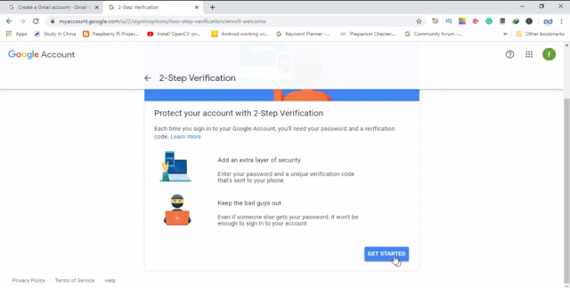 Gmail two Step Verification