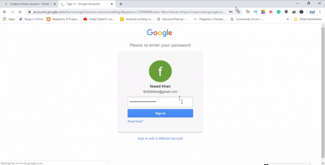 Gmail two Step Verification