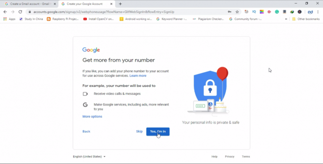 Gmail two Step Verification