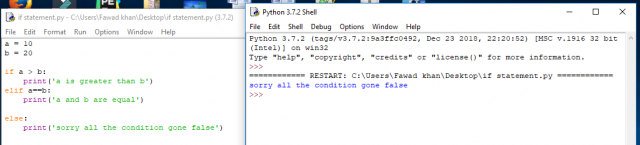 python if statement