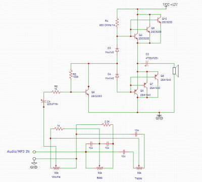 C5200 and A1943 amplifier