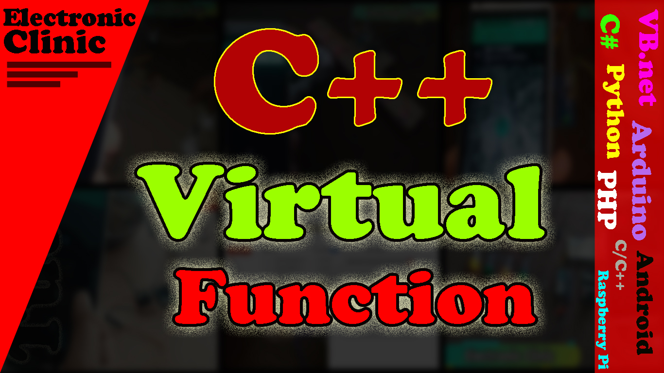 virtual function in C++