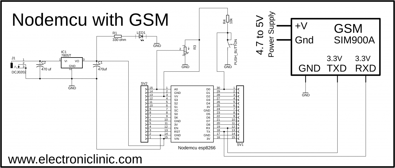 Nodemcu with GSM