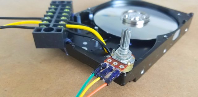 Hard disk Motor how to connect variable resister