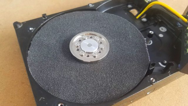 Hard disk Motor how fix paper sander in motor