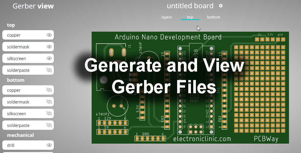 Generate PCB Gerber Files