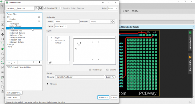 Generate PCB Gerber Files