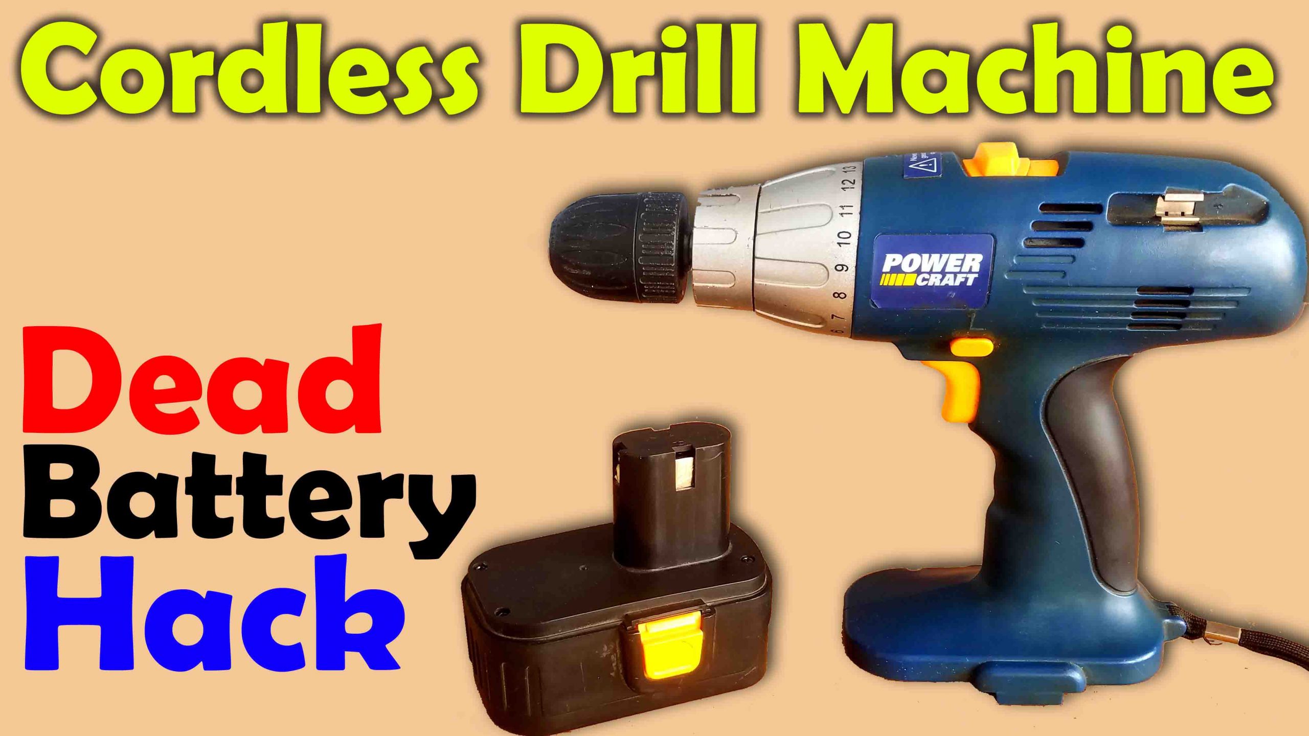 Drill Machine Dead Battery