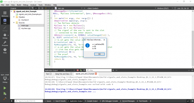 Qt Signals and Slots