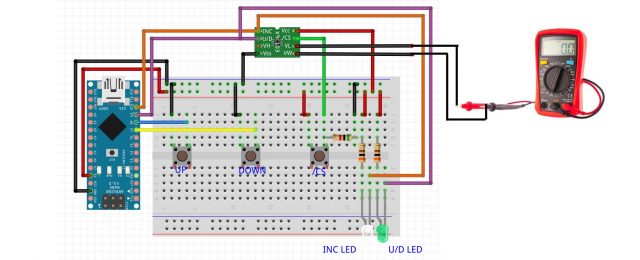 digital potentiometer x9c103s