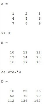 matrix and vectors in Matlab