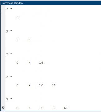 For Loop in Matlab