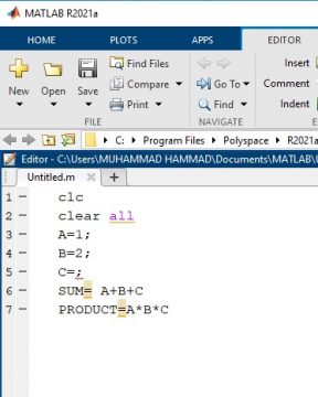 scripts and functions in matlab