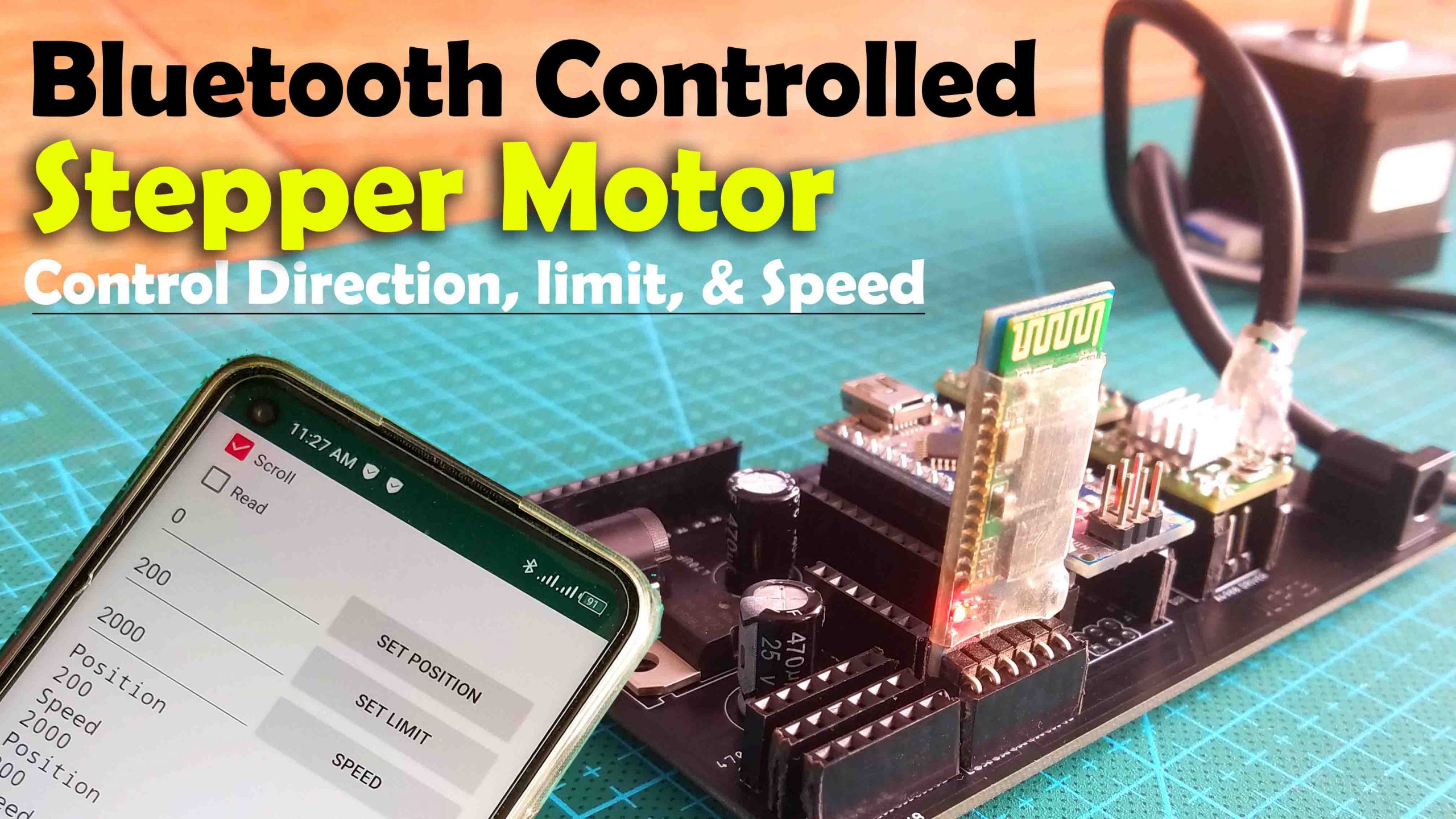 Control Position and Speed of Stepper Motor