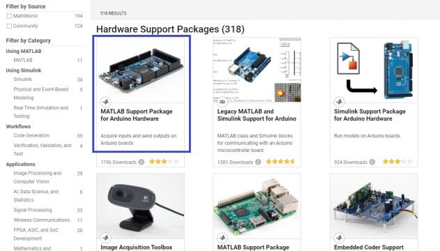 Matlab interfacing with Arduino