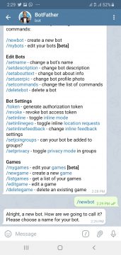 BotFather Telegram