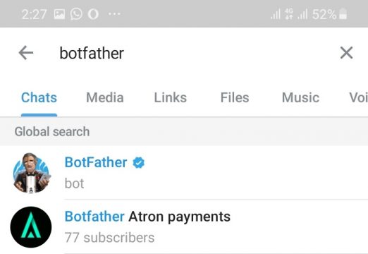BotFather Telegram
