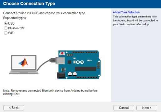 Matlab interfacing with Arduino