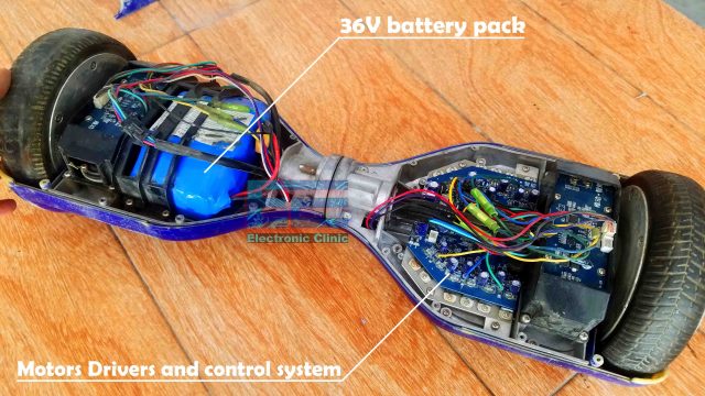 Salvage parts from Hoverboard